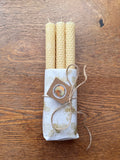Golden Glow Hand-Rolled Beeswax Candles – Box of 6