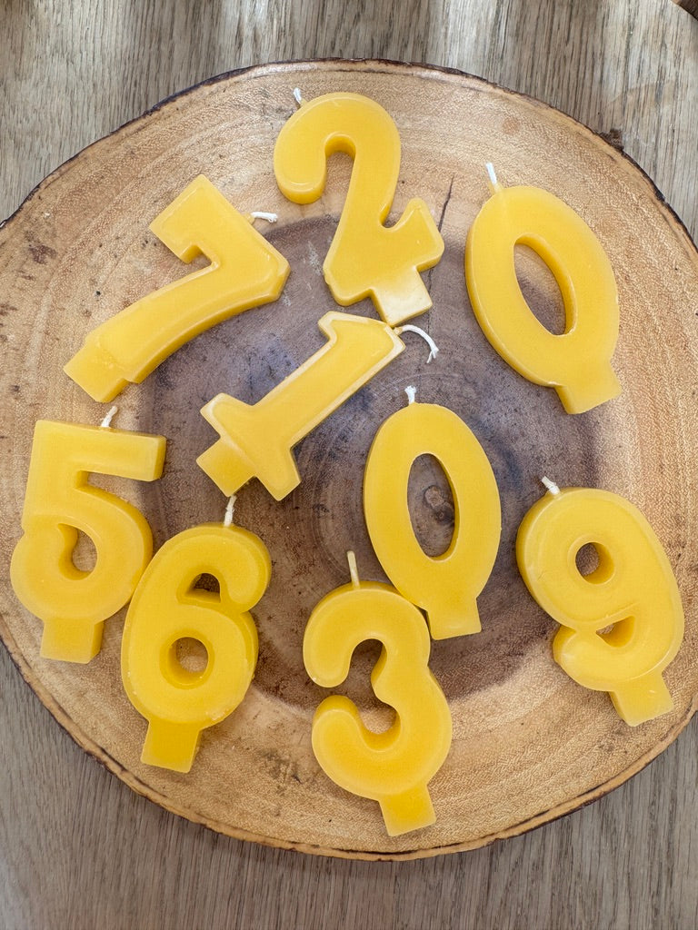 Honey Glow Beeswax Numbers