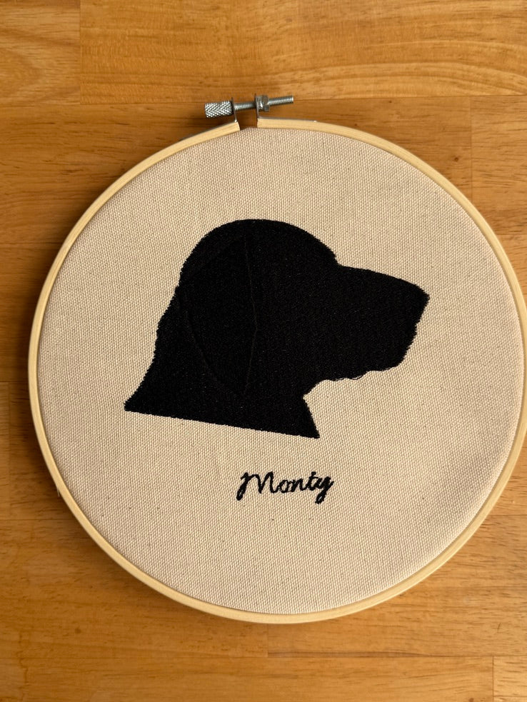 Embroidered Pet Portrait