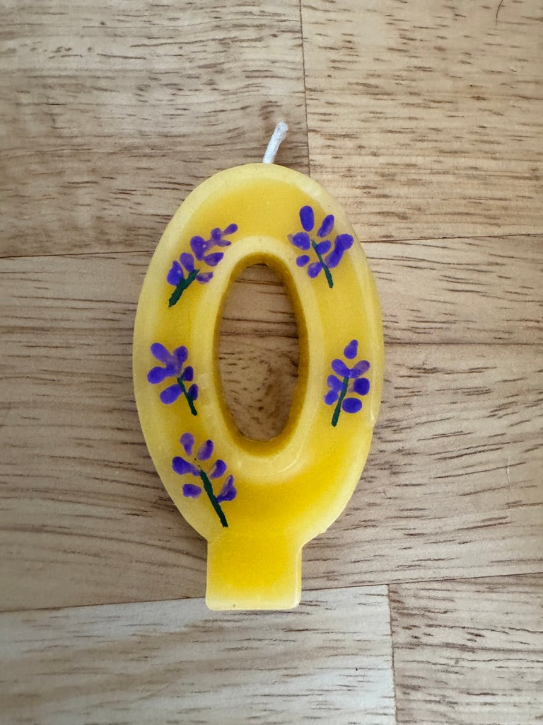 Honey Glow Fancy Beeswax Numbers