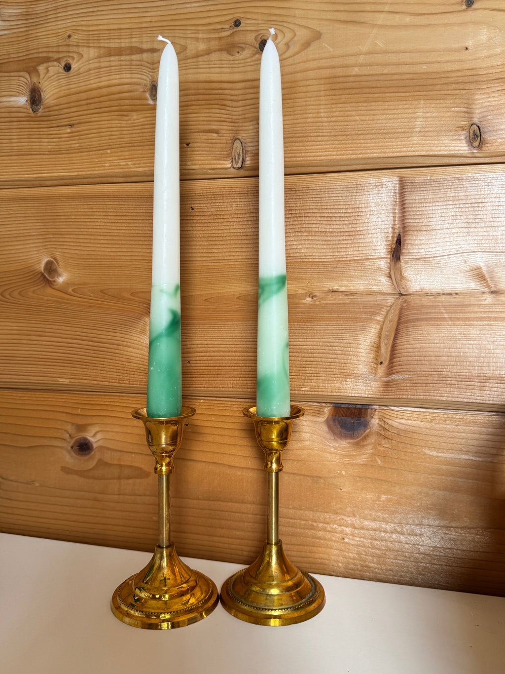 Wild Bloom Dipped Beeswax Tapers
