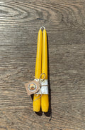 100% Pure California Beeswax Taper Candles - Set of 6