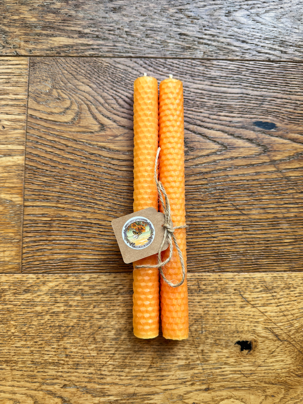 Golden Glow Hand-Rolled Taper Duo