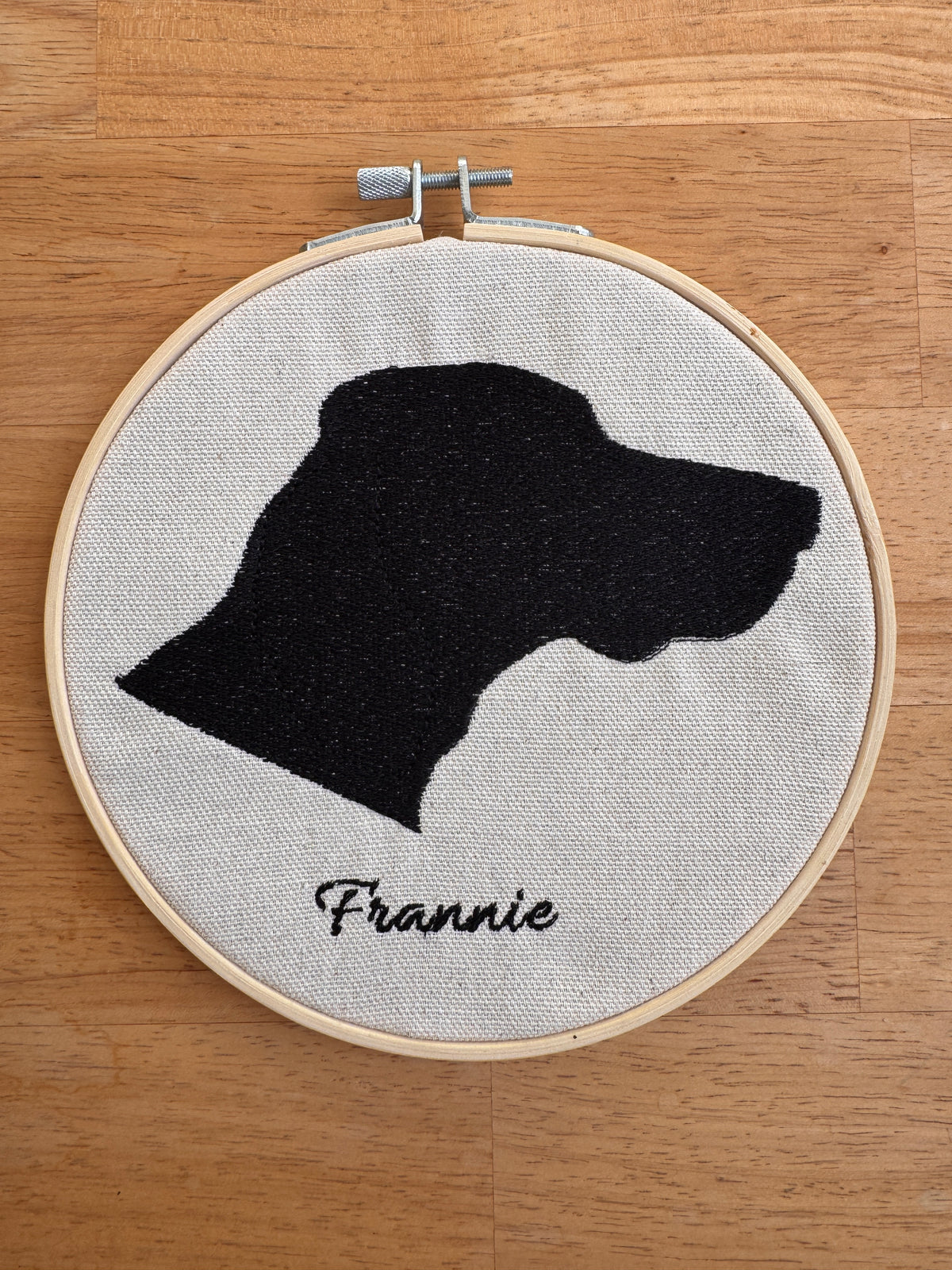 Embroidered Pet Portrait