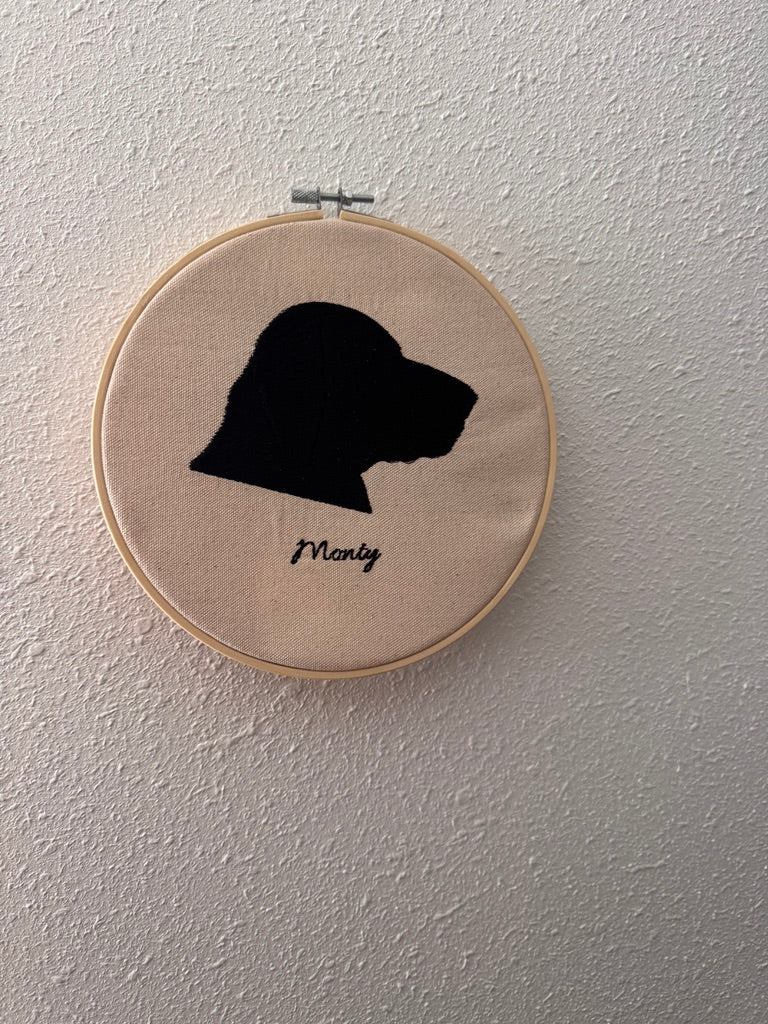 Embroidered Pet Portrait