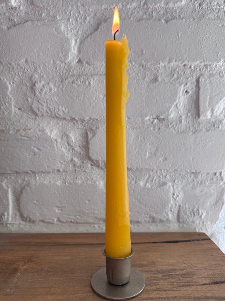 100% Pure California Beeswax Taper Candles - Set of 6