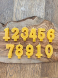 Honey Glow Beeswax Numbers