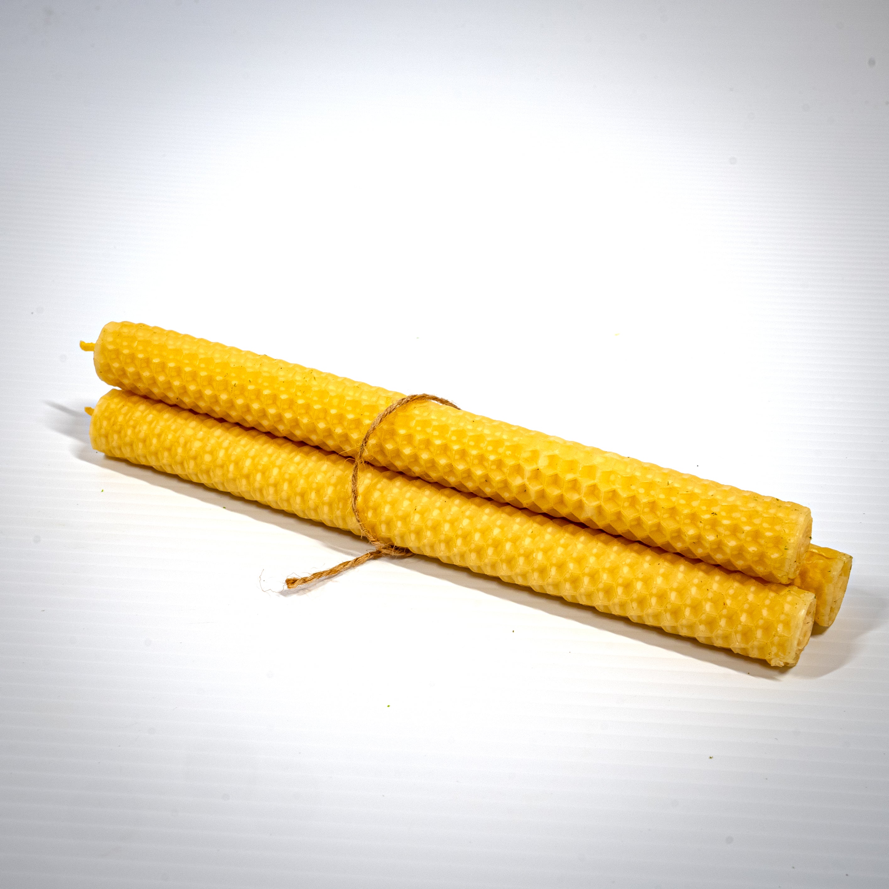 6 Hand-rolled beeswax candles