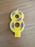 Honey Glow Fancy Beeswax Numbers
