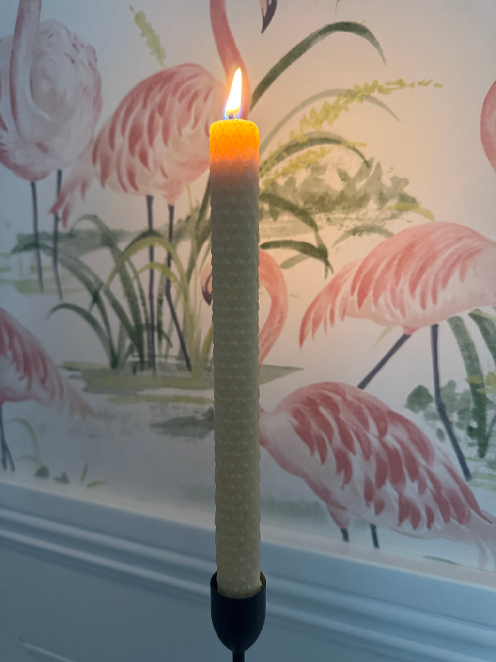 6 Hand-rolled beeswax candles