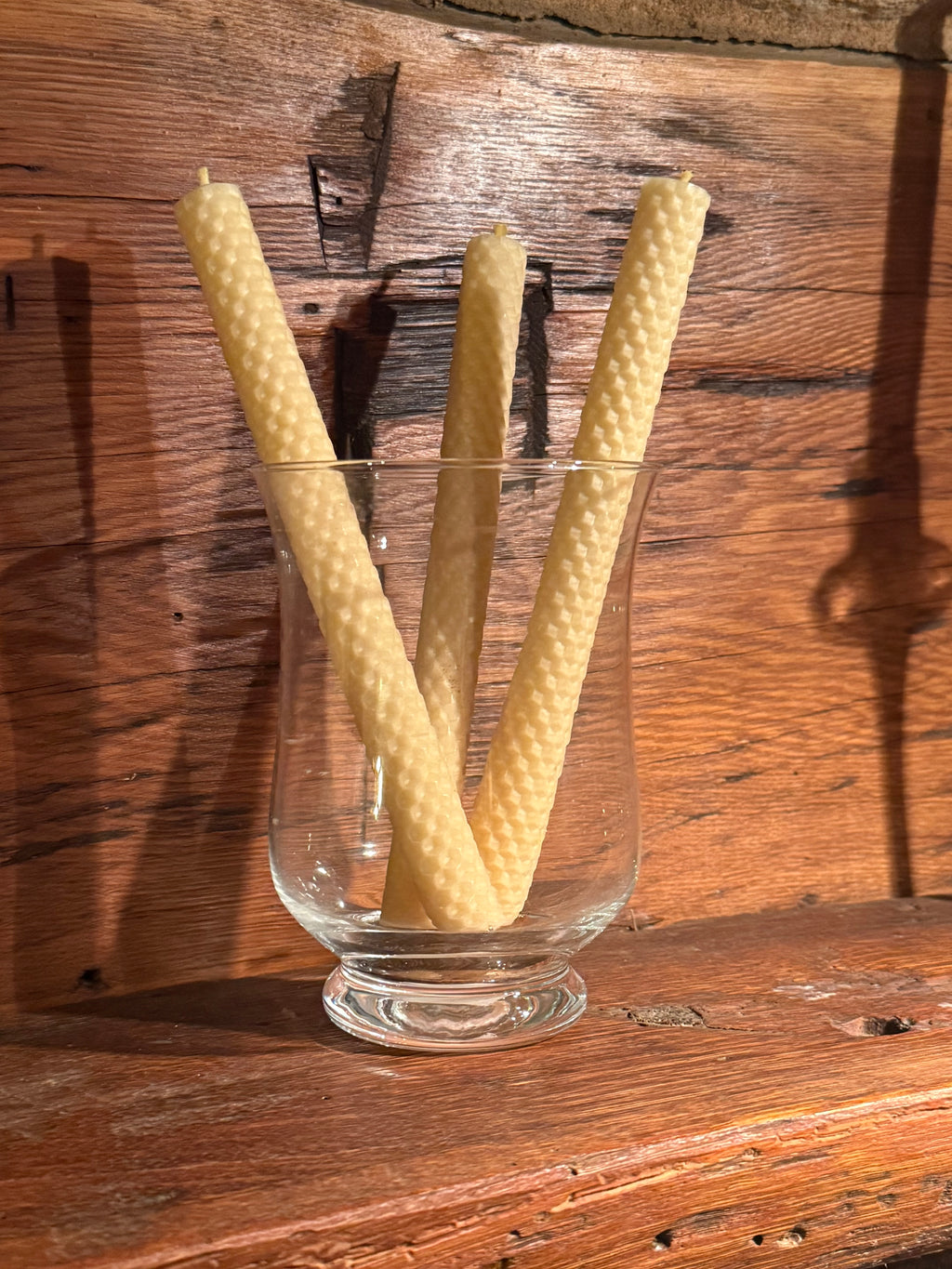 6 Hand-rolled beeswax candles